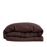 Linen duvet cover plum