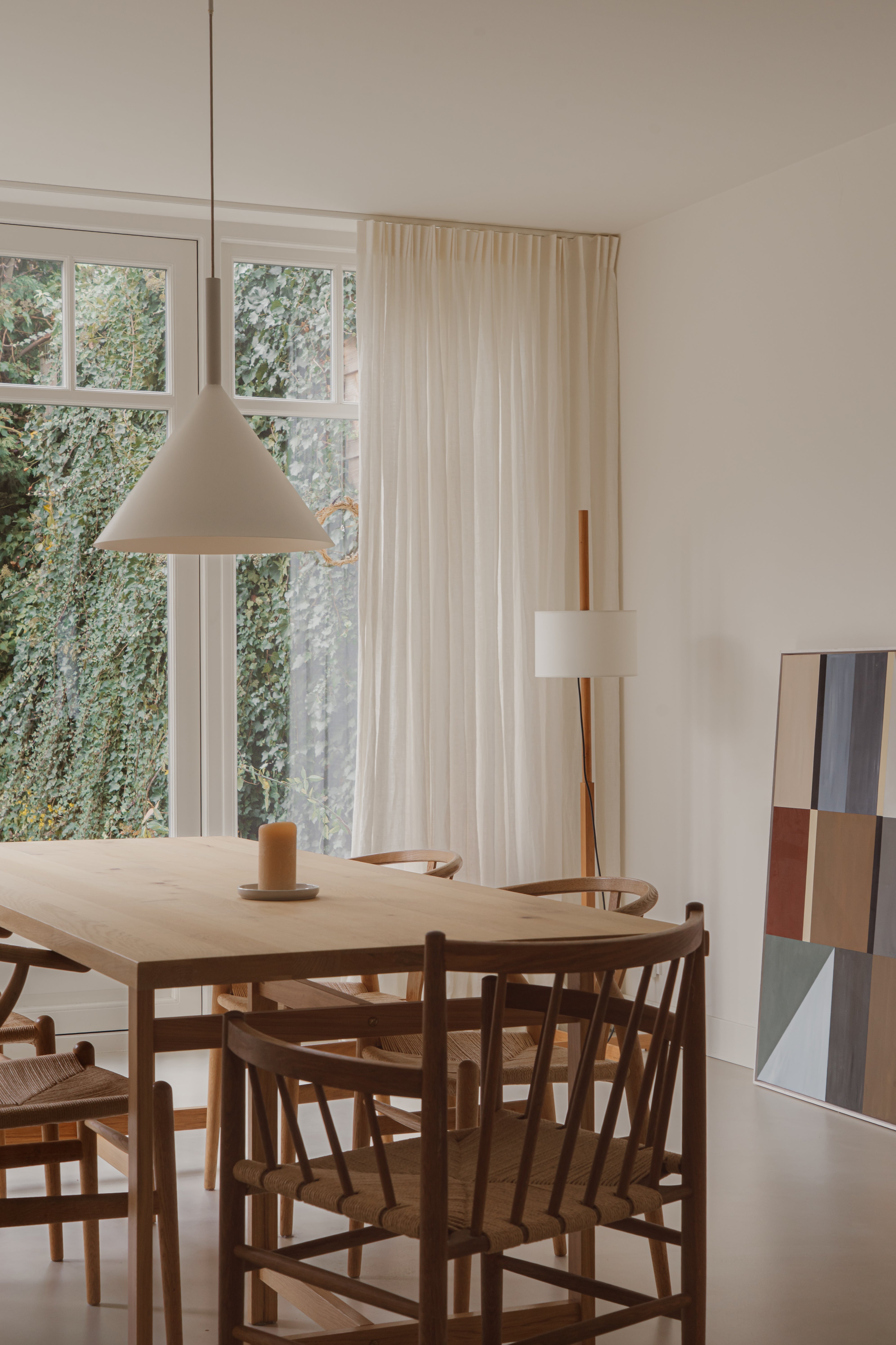 By Mölle puur linnen gordijnen in de kleur warm white