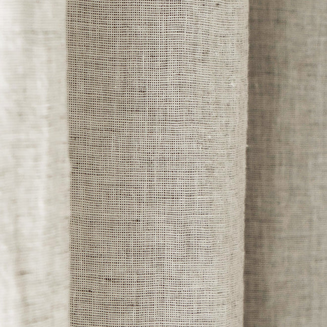 Textured linen roman - Pepper - Sample