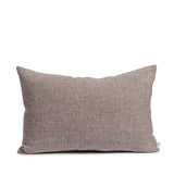 Linen cushion chestnut