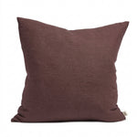 By Mölle linnen kussen in de kleur plum