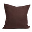 Linnen kussen in de kleur plum