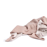 Linnen plaid pink salt