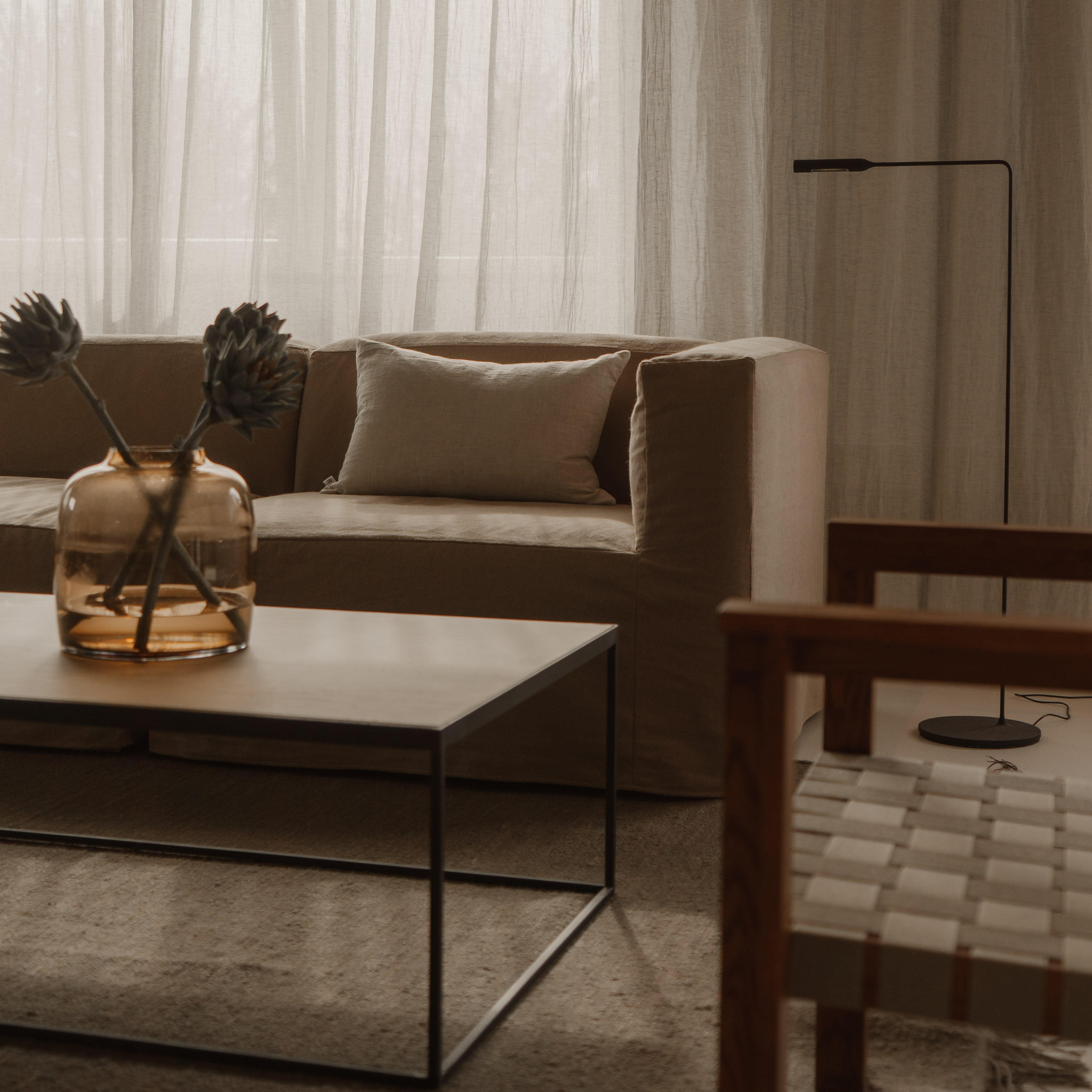 modulaire bank gemaakt van duurzame, natuurlijke materialen