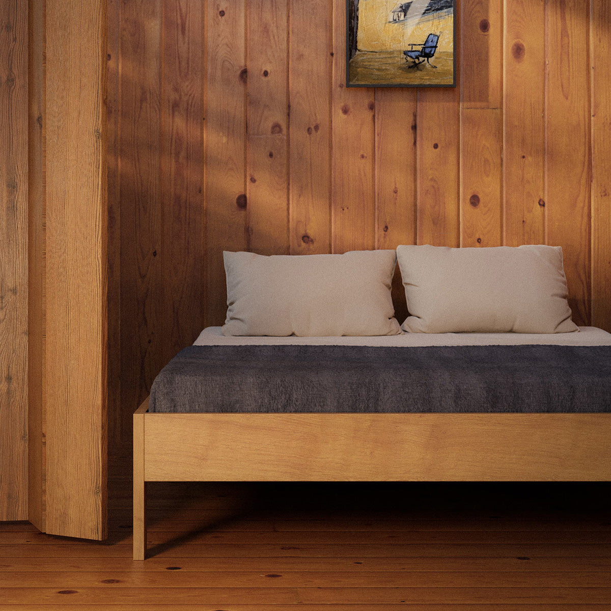 Ejer bed frame without headboard