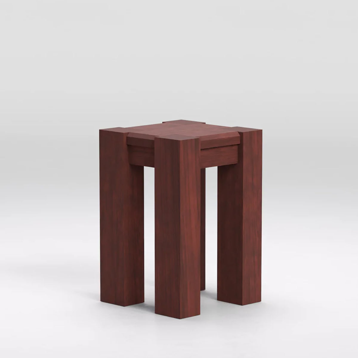 Solido bijzettafel in de kleur dark amber, gemaakt van massief berkenhout.