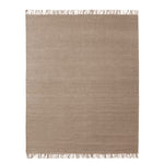 Willow vloerkleed van Armadillo, handgeweven met een linnen ketting en een inslag van wol en jute, verkrijgbaar in aardse tinten zoals kiln, mustard, cumin, cypress en eggshell, met een licht en laag profiel dat comfort en stijl combineert.