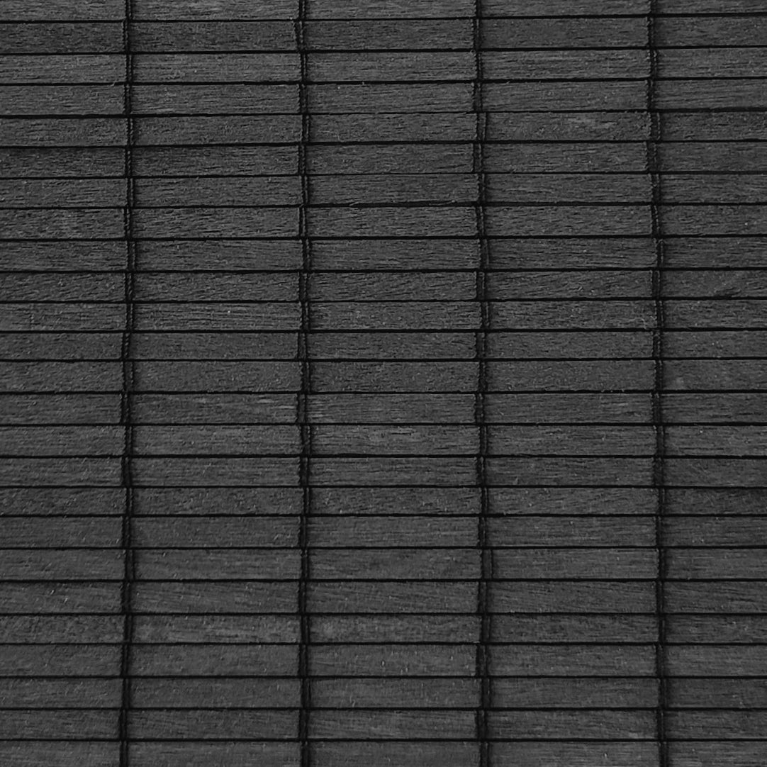 bamboe rolgordijn in zwart