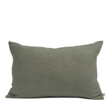 olive linen cushion