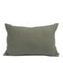 olive linen cushion