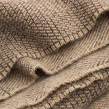 Merino wool throw brown