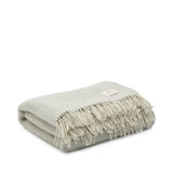 Merino wool throw light grey
