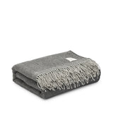 Merino wool throw grey