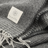 Merino wool throw grey