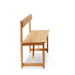 Wooden chair on a white background
