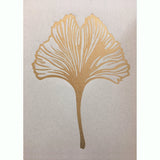 Gingko leaf lino gold/rose