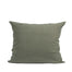 Olijfgroen linnen pillow case