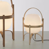 Cestita handmade wooden lamp