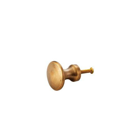 Antique round brass knob