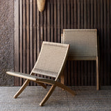 by molle carl hansen cuba chair with paper cord in a setting