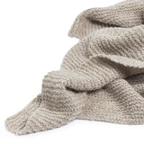 Alpaca sand knit blanket