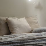 by molle linen pillow case sea shell and flax