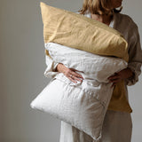 Linen pillow case honey