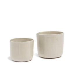 Ceramic cup white Eva Follender Grossfeld