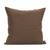 Linen cushion cocoa
