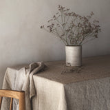 Linen tablecloth flax