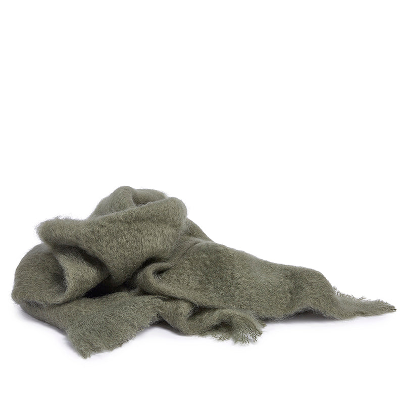 Mohair wrap olive