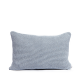 Recycled denim cushion soft blue
